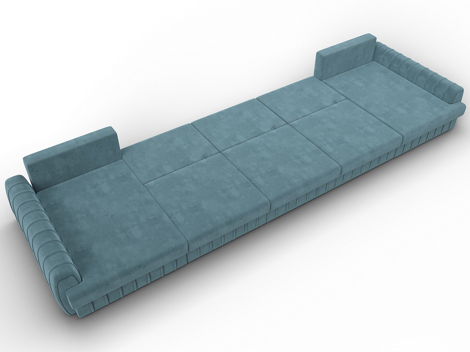 Диван П-образный Лига-057 НПБ МегаЛонг (seven 113 бирюзовый)