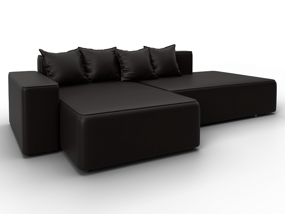 Диван угловой Лига-079 угол левый (grifon 12 коричневый)