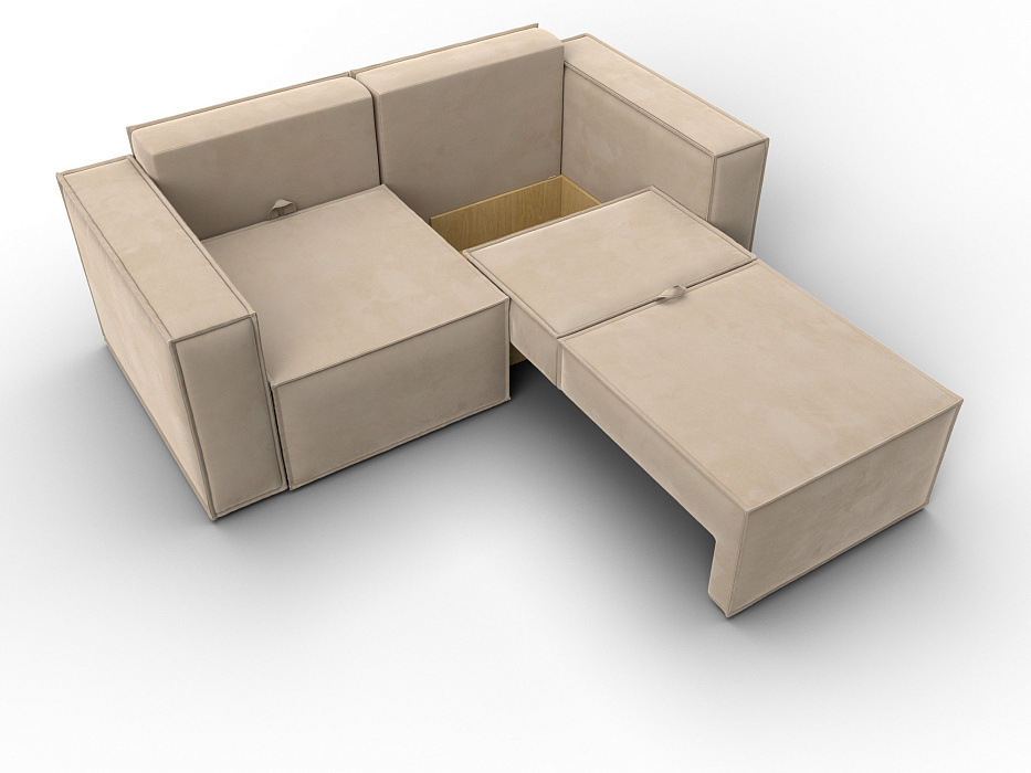 Диван прямой Куба мини (seven 729 бежевый)