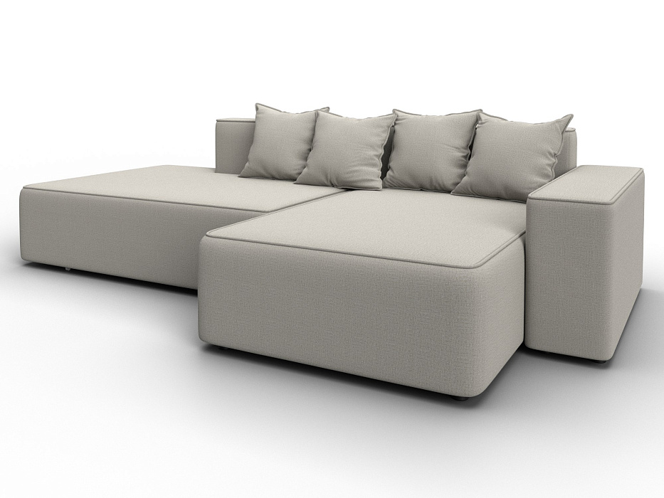 Диван угловой Лига-079 угол правый (амур 02 бежевый)