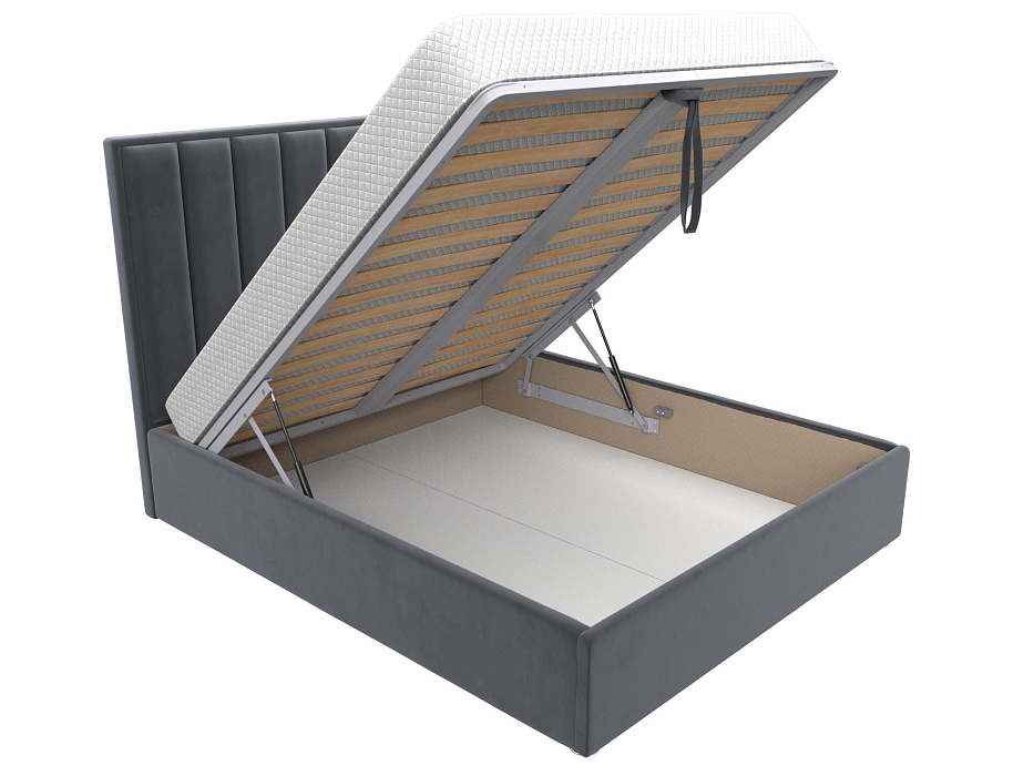 Кровать интерьерная Афродита 160 (seven 17 серый)