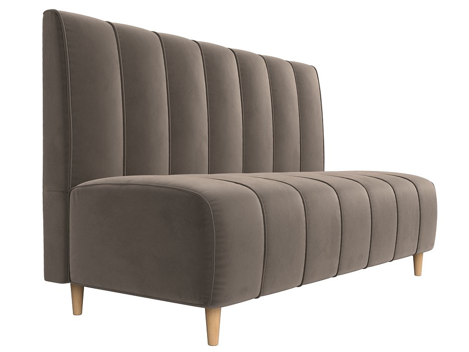 Диван кухонный прямой Ральф (seven 727 коричневый)