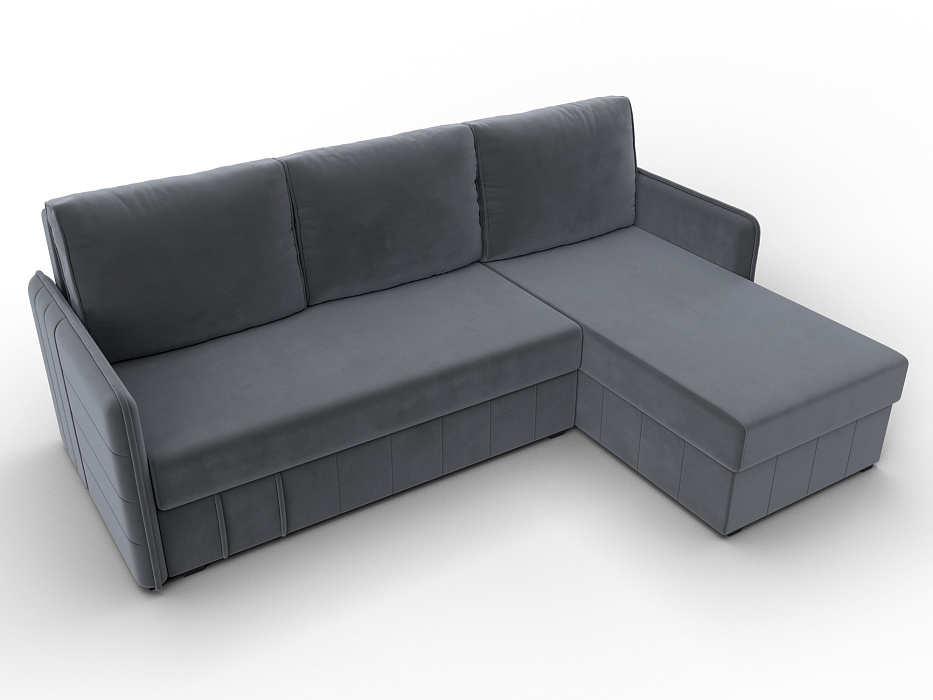 Диван угловой Слим угол универсальный (seven 17 серый)