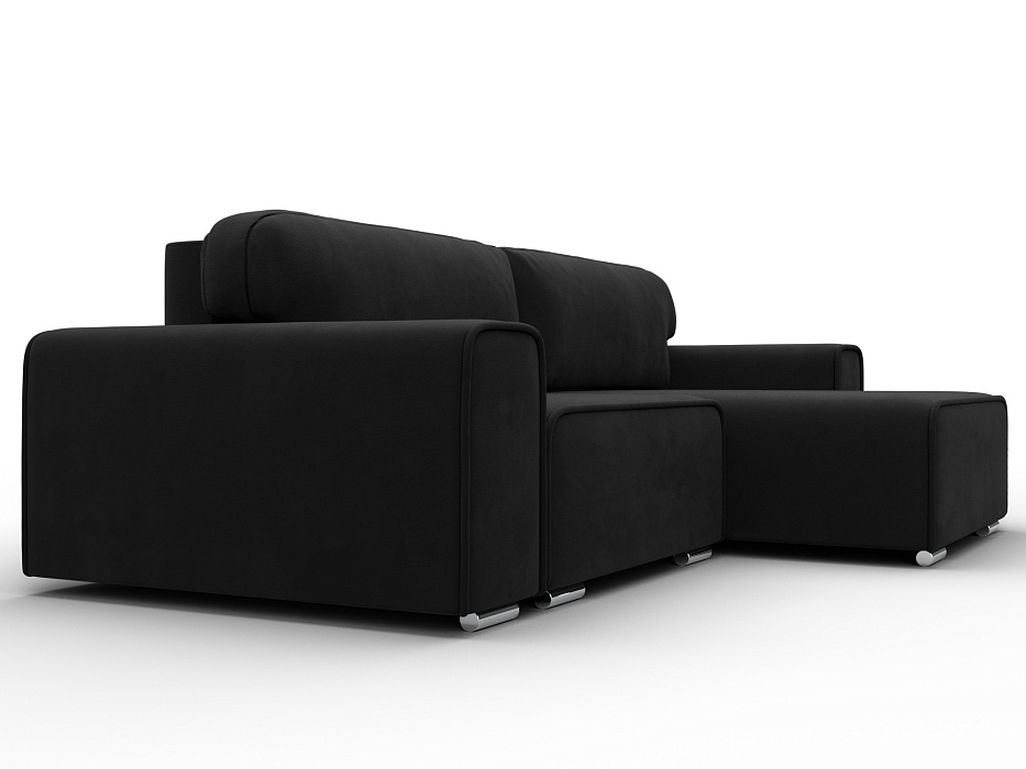 Диван угловой Лига-029 (черный)