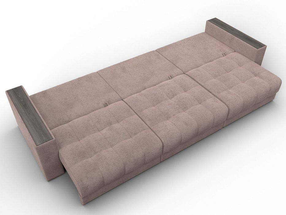 Диван прямой с декором Лига-049 НПБ Лонг (tower 05 бежевый)