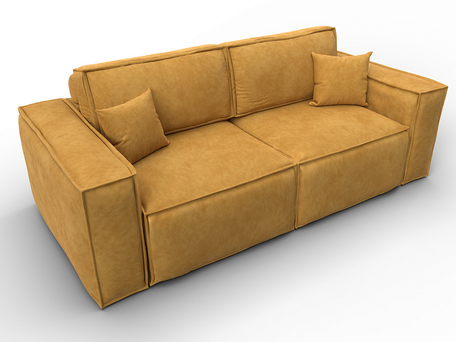 Диван прямой Лига-081 НПБ (brut 10 желтый)