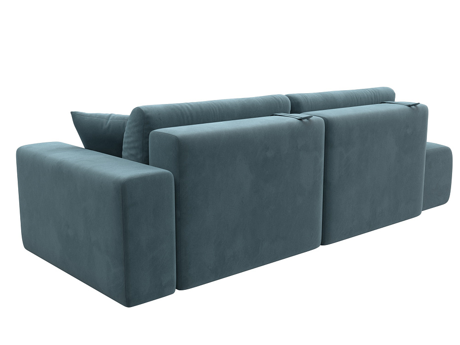 Диван прямой Лига-036 НПБ Модерн подлокотник справа (seven 113 бирюзовый)