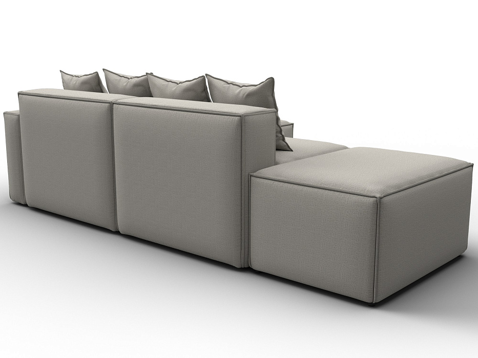 Диван угловой модульный Лига-063 угол правый (амур 02 бежевый)