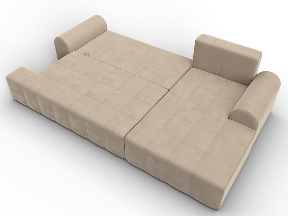 Диван угловой Лига-080 угол правый (seven 729 бежевый)