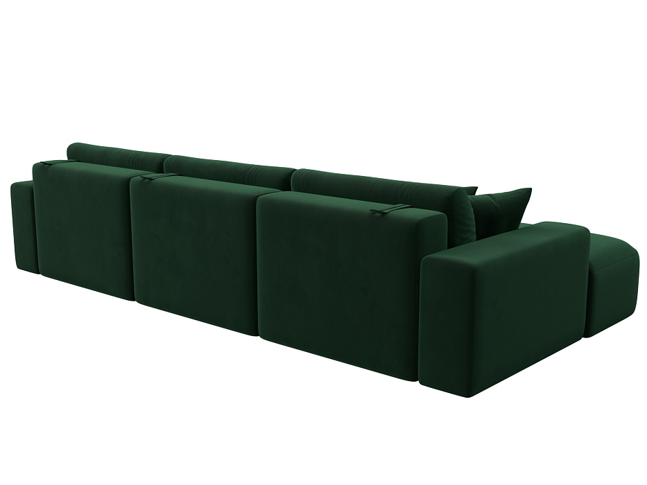 Диван угловой Лига-036 НПБ Классик Лонг левый угол (seven 626 зеленый)