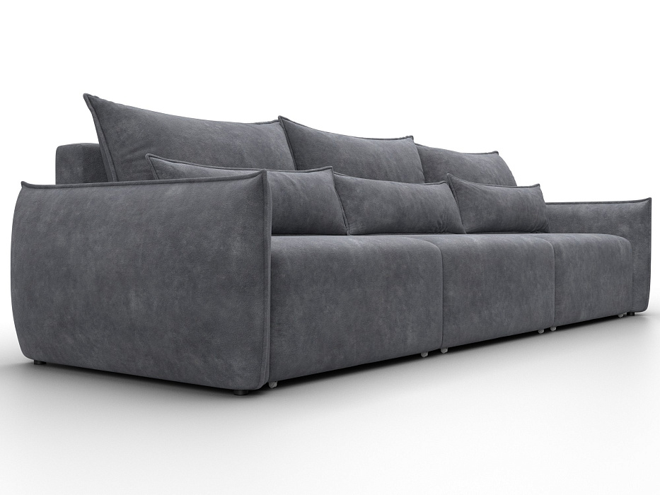 Диван прямой Лига-051 НПБ Лонг (brut 16 темно-серый)