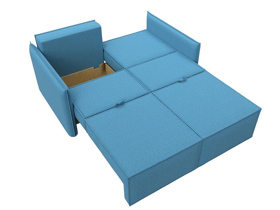 Диван прямой Либерти мини (амур 10 голубой)