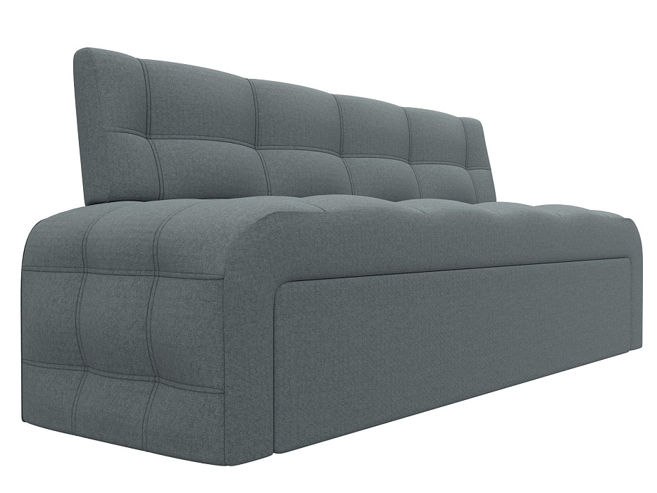 Диван кухонный прямой Люксор (амур 07 серый)