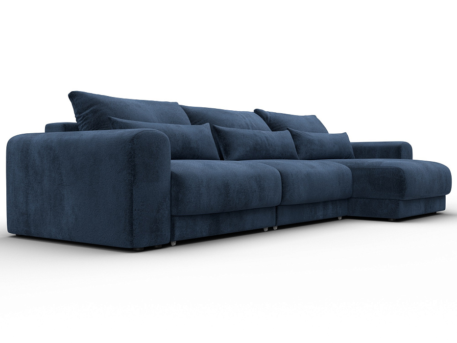Диван угловой Лига-056 НПБ Лонг угол универсальный (tower 13 синий)