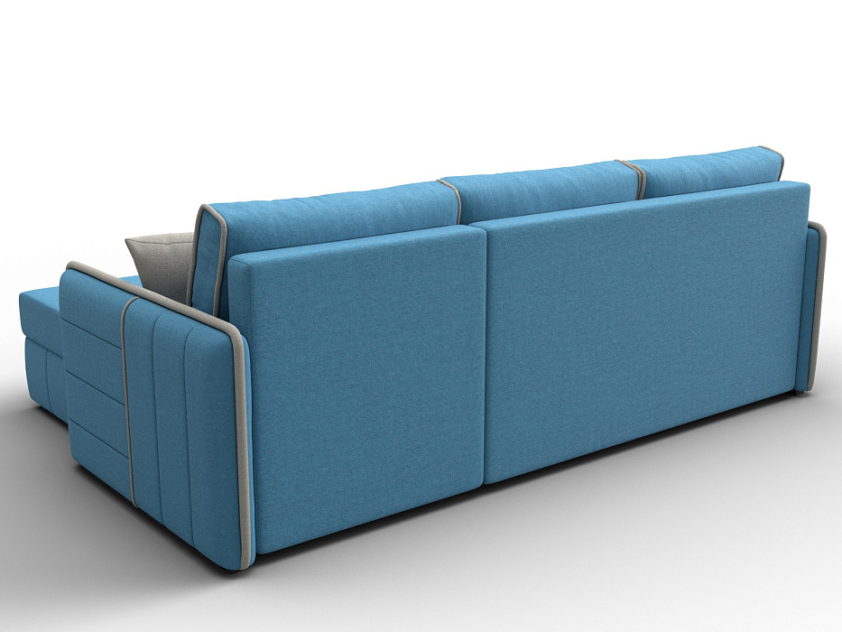 Диван угловой Лига-078 угол универсальный (амур 10 голубой;амур 02 бежевый)