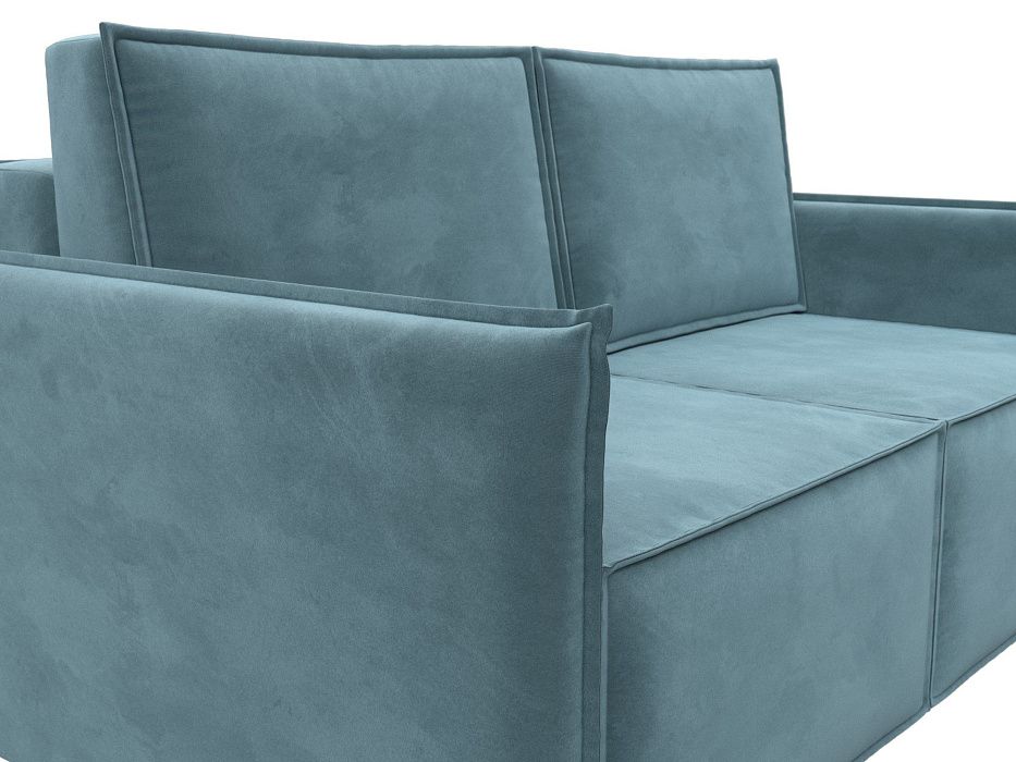 Диван прямой Либерти мини (seven 113 бирюзовый)