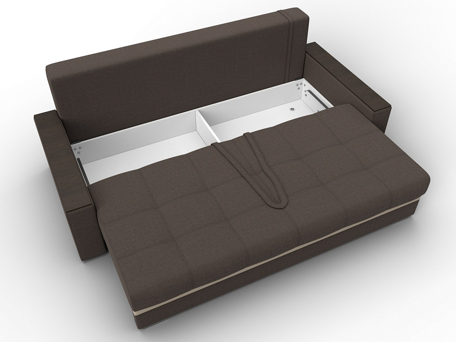 Диван прямой с декором Лига-096 НПБ фото в интернет-магазине Лига Диванов