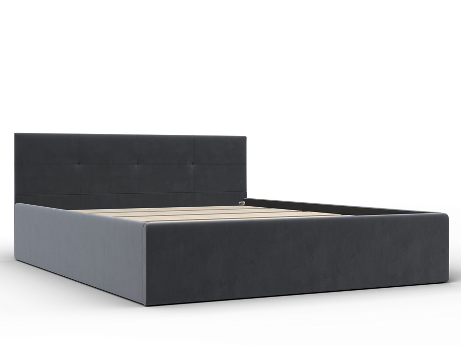 Кровать двухспальная Лига-127 (160) (seven 17 серый)