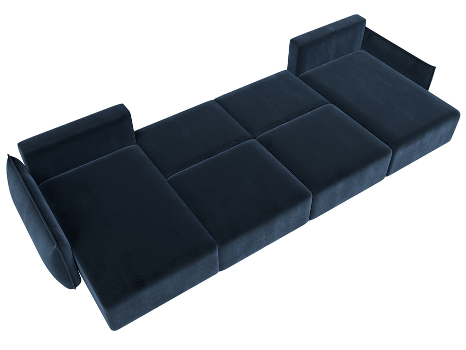 Диван П-образный Лига-051 НПБ Лонг (tower 13 синий)