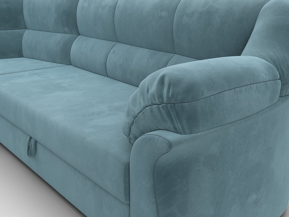 Диван угловой Карнелла левый угол (seven 113 бирюзовый)