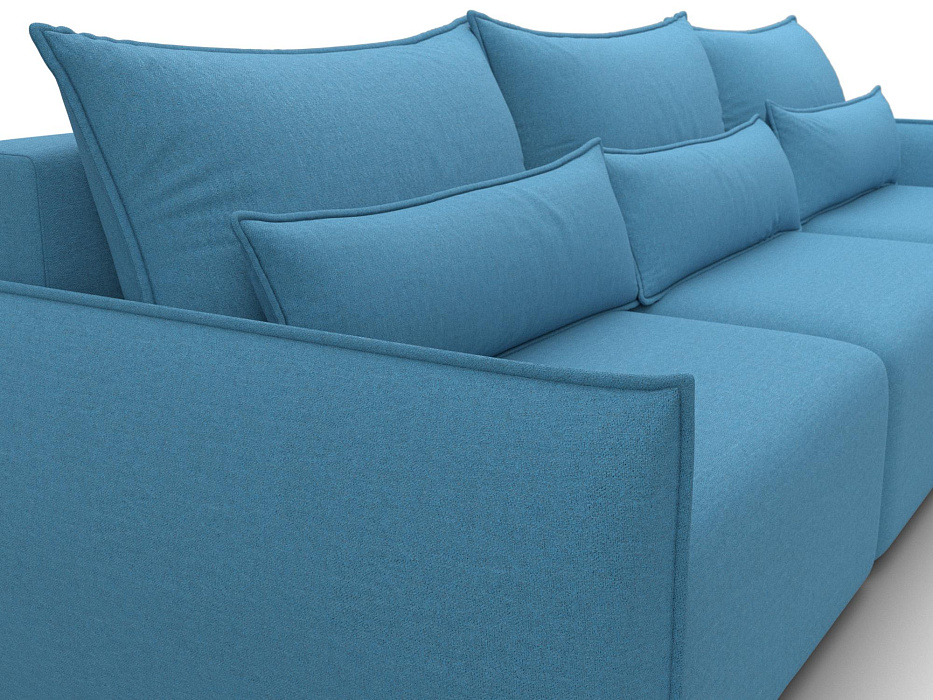 Диван прямой Лига-051 НПБ Лонг (амур 10 голубой)