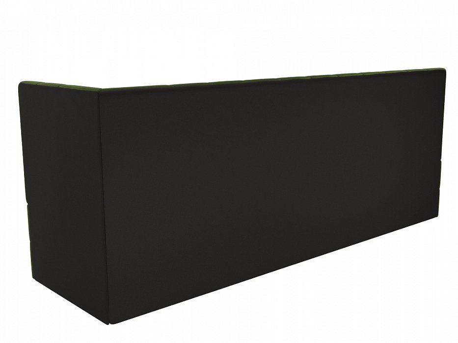 Диван кухонный прямой Бриз с углом справа (зеленый)