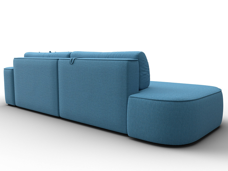 Диван угловой Лига-065 БП угол правый (амур 10 голубой)