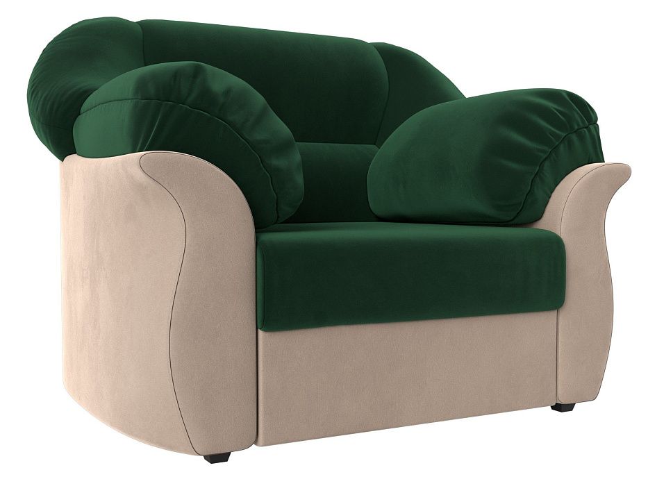 Кресло Карнелла (зеленый\бежевый цвет)