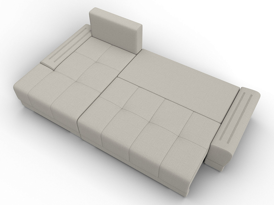 Диван угловой Лига-119 угол левый (амур 02 бежевый)