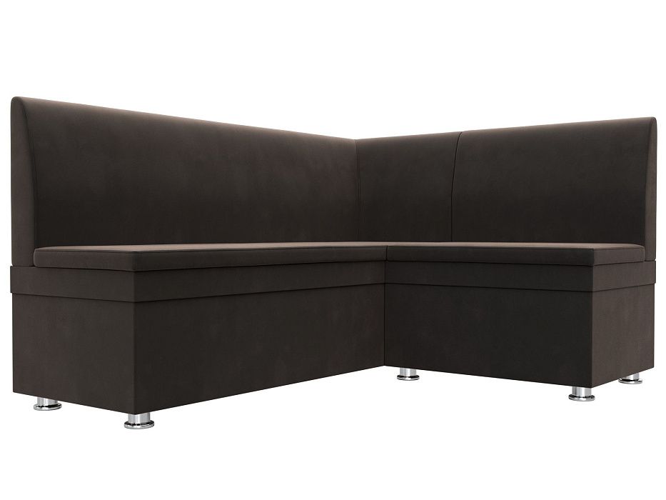 Диван кухонный угловой Уют правый угол (seven 727 коричневый)