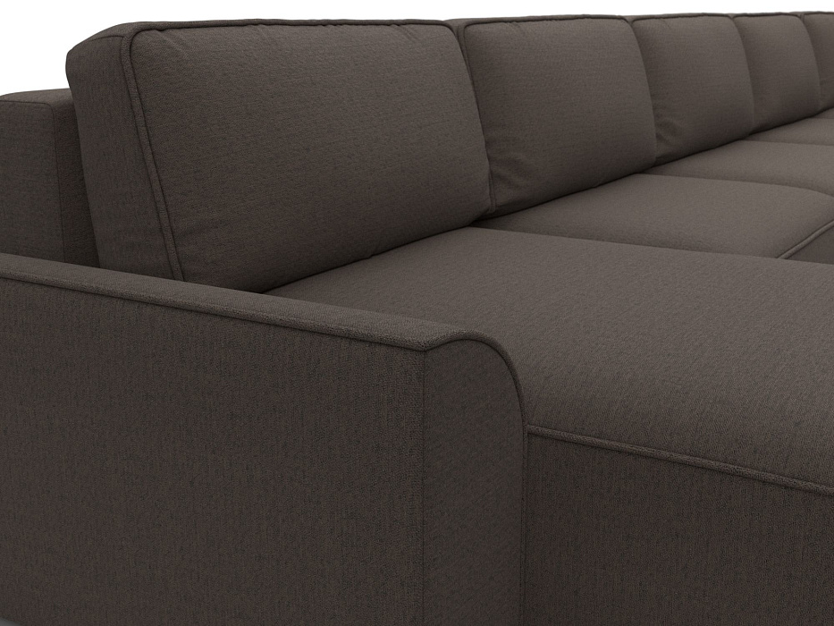 Диван П-образный Лига-048 НПБ МегаЛонг (амур 05 коричневый)