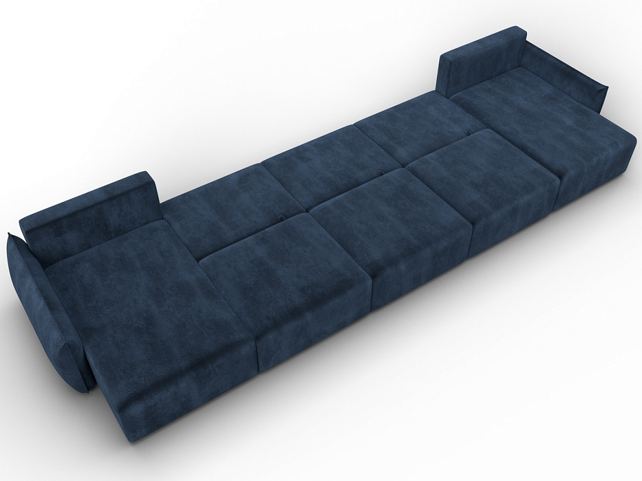 Диван П-образный Лига-051 НПБ МегаЛонг (tower 13 синий)