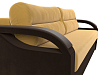 Прямой диван Форсайт (желтый\коричневый)
