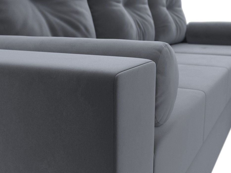 Диван угловой Верона Лайт правый угол (seven 17 серый)