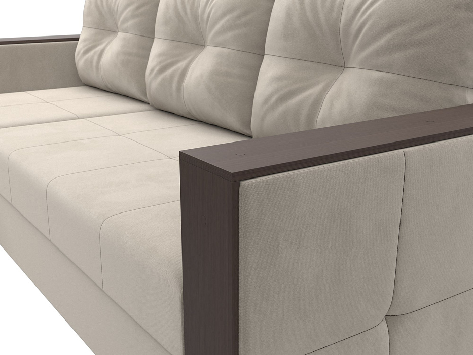 Диван угловой Валенсия Лайт левый угол (бежевый)