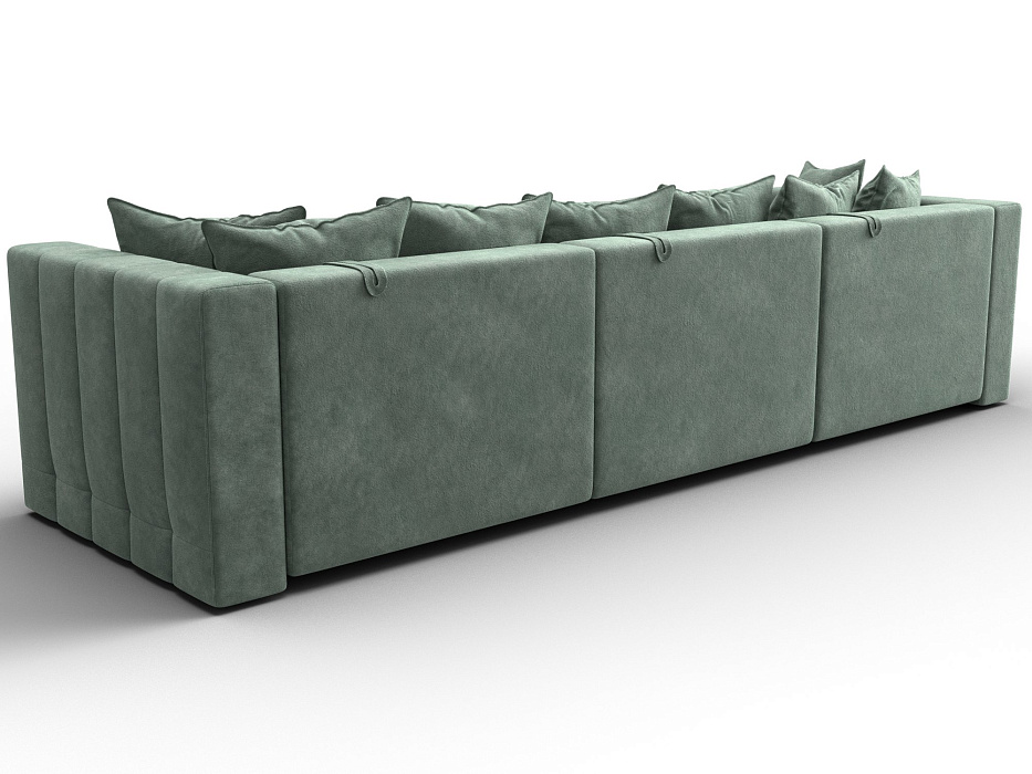 Диван прямой Лига-052 НПБ Лонг (brut 08 зеленый)