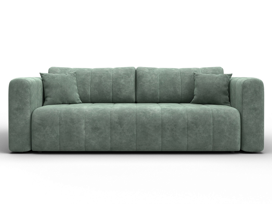 Диван прямой Лига-062 НПБ (велюр brut 08 зеленый)