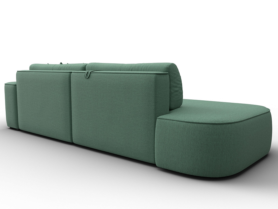 Диван угловой Лига-065 БП угол правый (амур 11 зеленый)