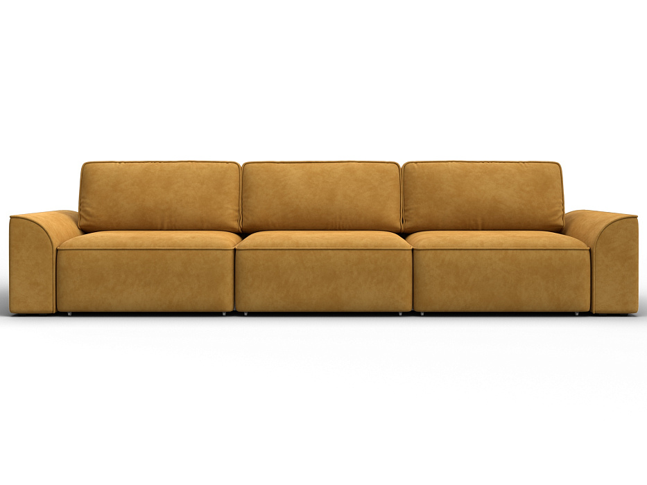 Диван прямой Лига-048 НПБ Лонг (brut 10 желтый)