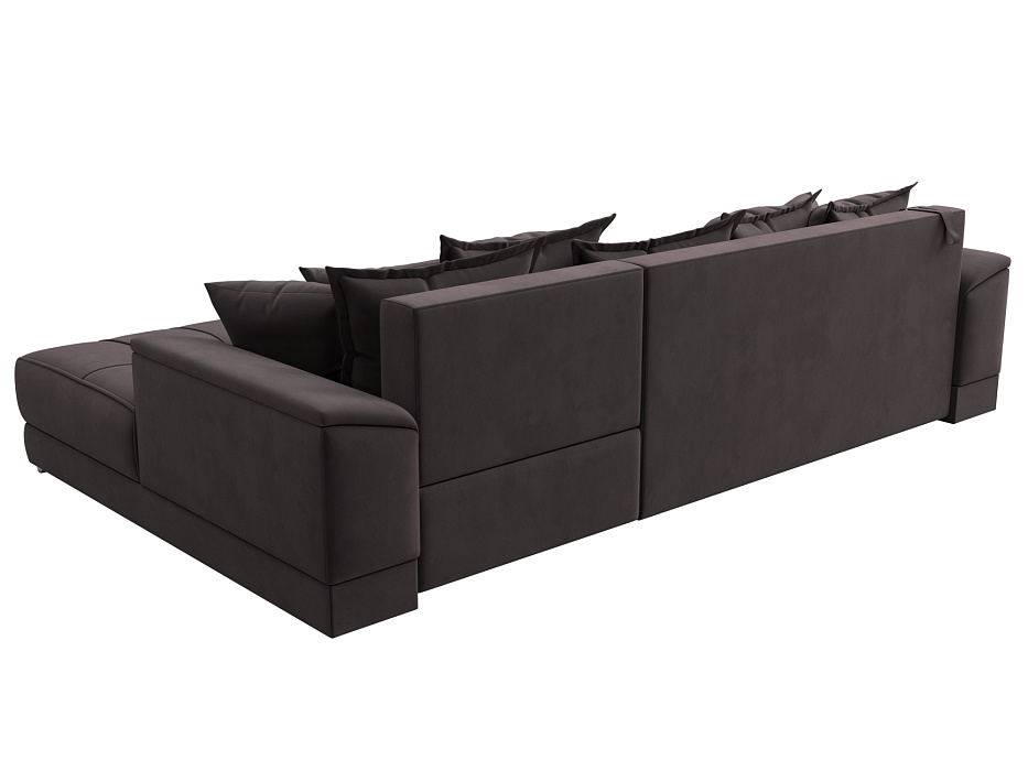 Диван угловой НордСтар правый угол (seven 727 коричневый)