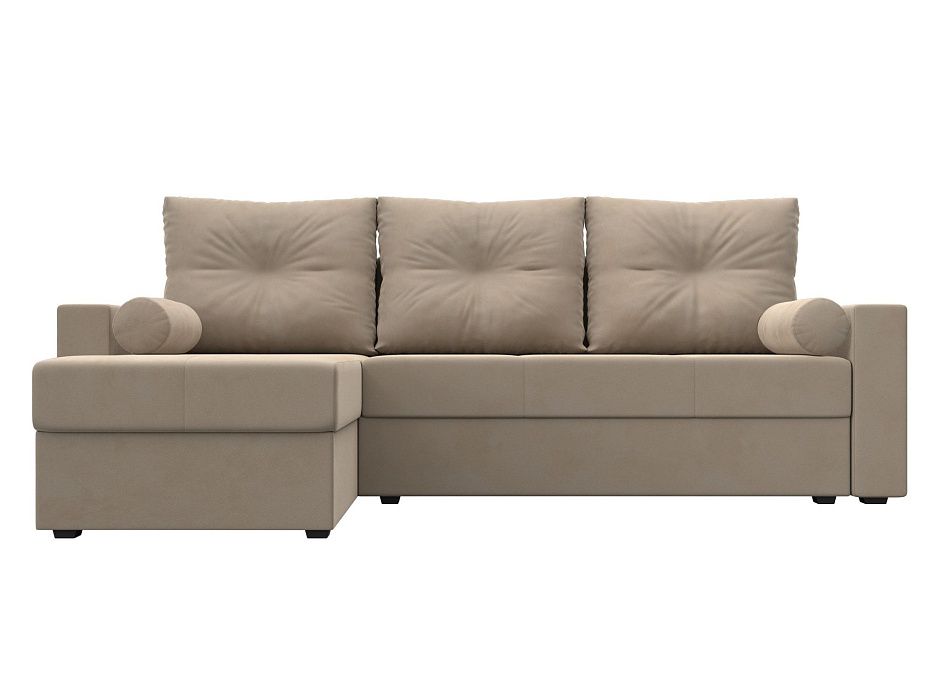 Диван угловой Верона Лайт левый угол (seven 729 бежевый)