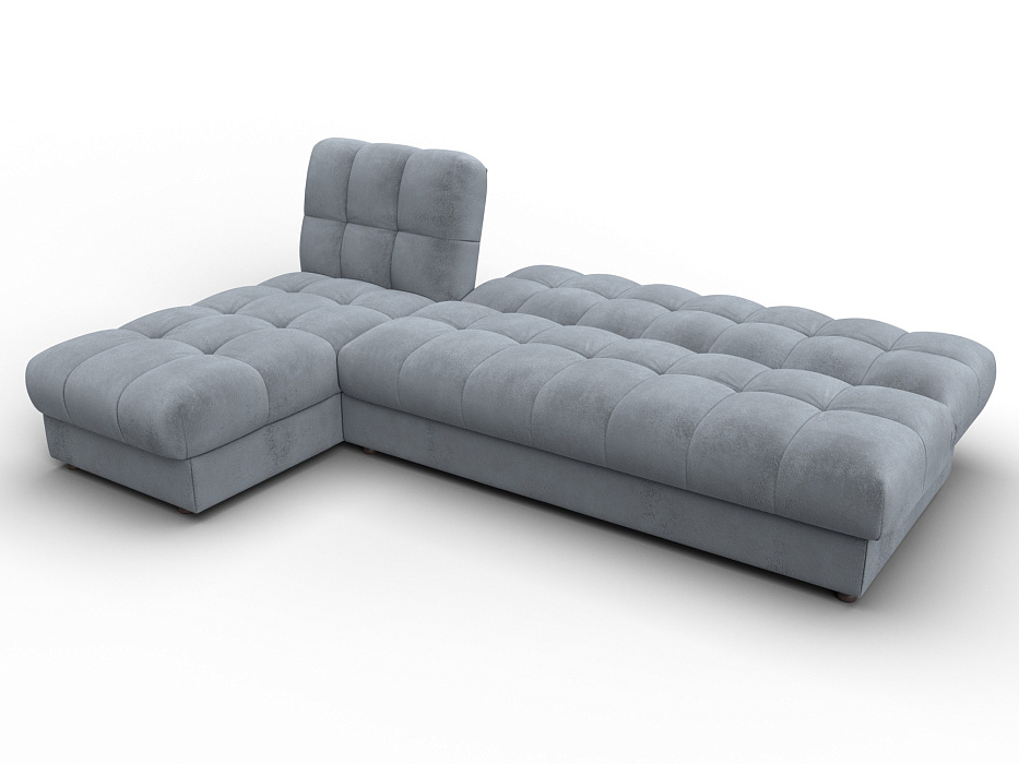 Диван угловой Лига-116 НПБ угол левый (tower 10 серый)