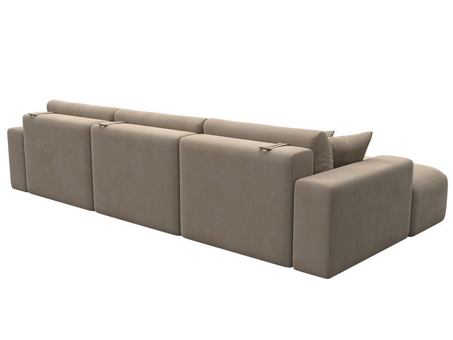 Диван угловой Лига-036 НПБ Классик Лонг левый угол (seven 729 бежевый)