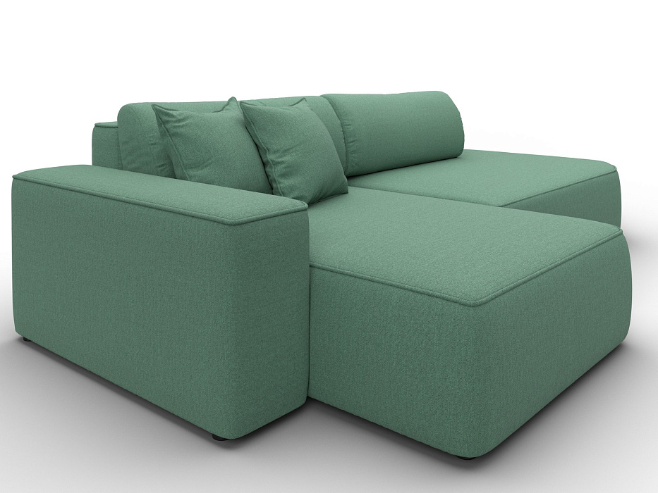 Диван угловой Лига-065 БП угол левый (амур 11 зеленый)