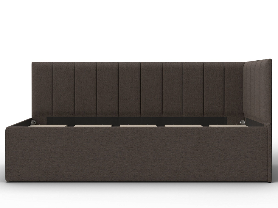 Кровать односпальная Лига-128 (90) (амур 05 коричневый)