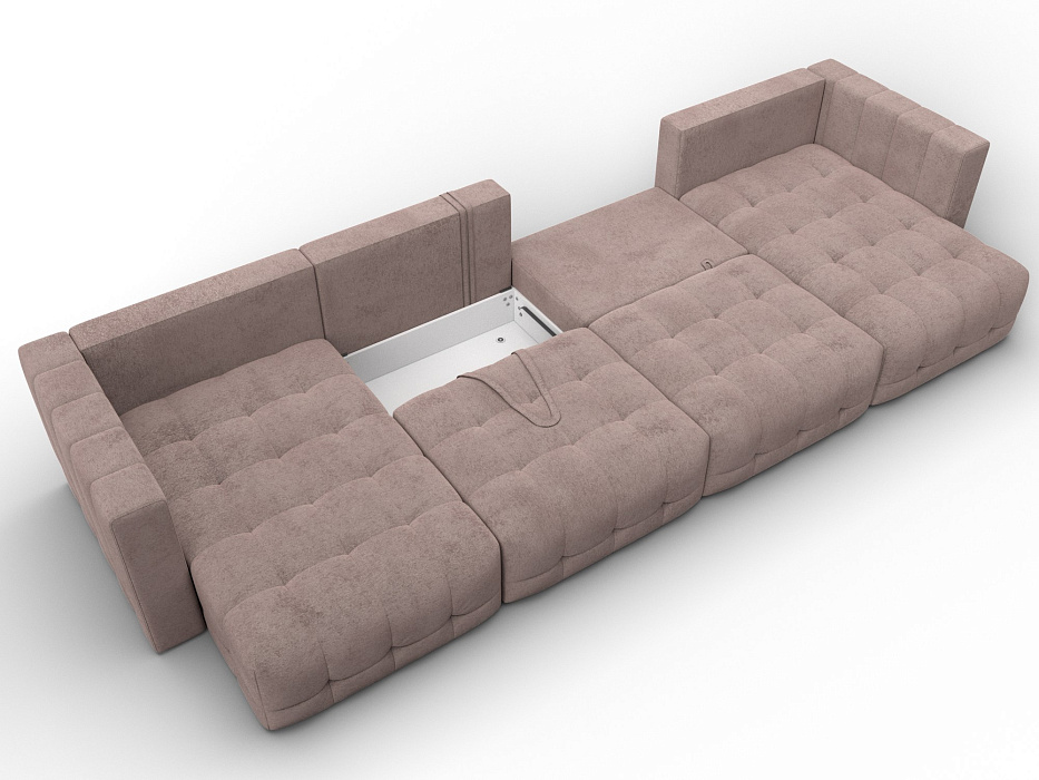 Диван П-образный Лига-052 НПБ Лонг (tower 05 бежевый)