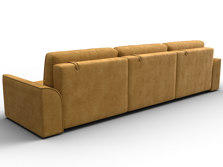 Диван прямой Лига-048 НПБ Лонг (brut 10 желтый)