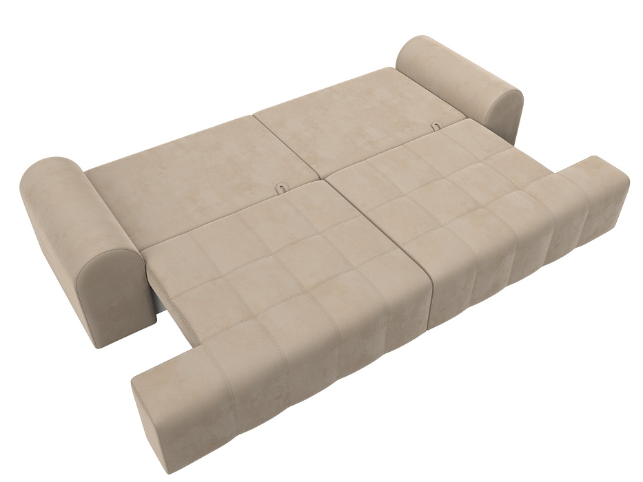 Диван прямой Лига-080 НПБ (seven 729 бежевый)