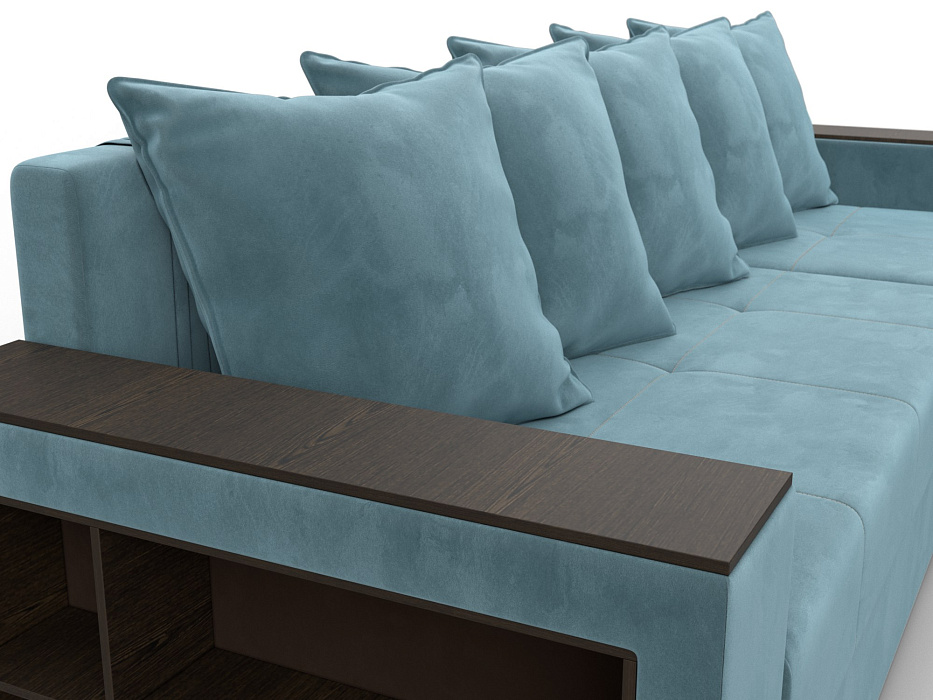 Диван угловой Дубай Лайт угол универсальный (seven 113 бирюзовый)