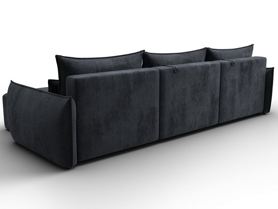 Диван угловой Лига-051 НПБ Лонг угол универсальный (tower 11 темно-серый)